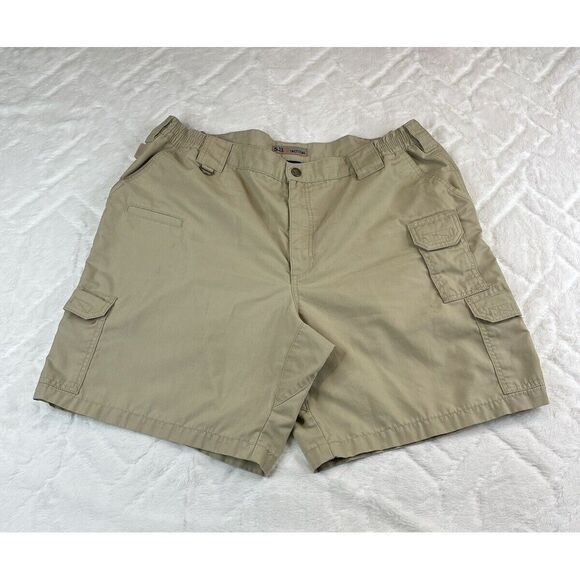 511 Tactical Shorts Mens Taclite Pro Ripstop Cargo Tan Khaki -  Sz 42 - Picture 2 of 10